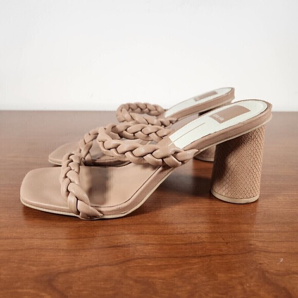 Dolce Vita Women's Nairi Braided Strappy Sandals LV5 Cafe Stella Size US 9.5 - Picture 1 of 15